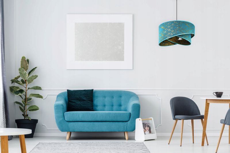 Lampa sufitowa wisząca Light Home LH Werona 1x E27 60W niebieski 1szt.