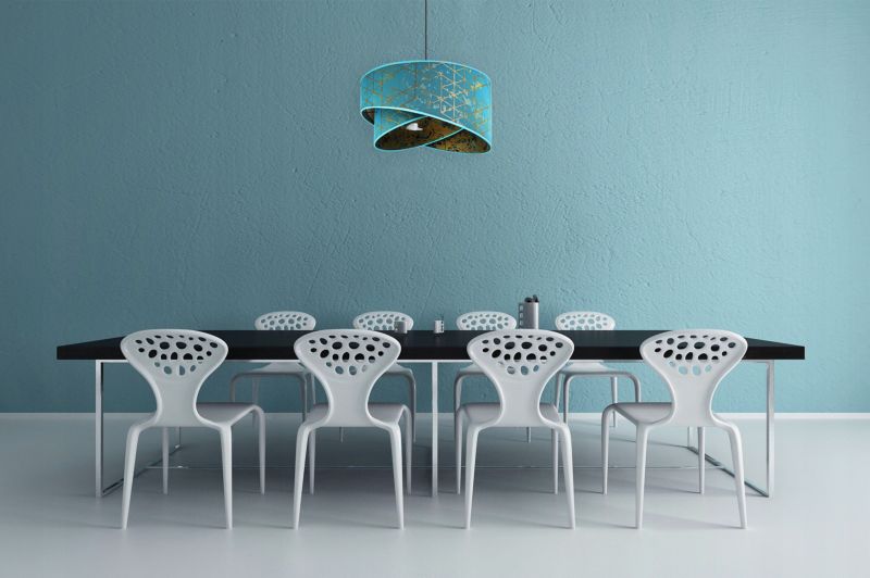 Lampa sufitowa wisząca Light Home LH Werona 1x E27 60W niebieski 1szt.