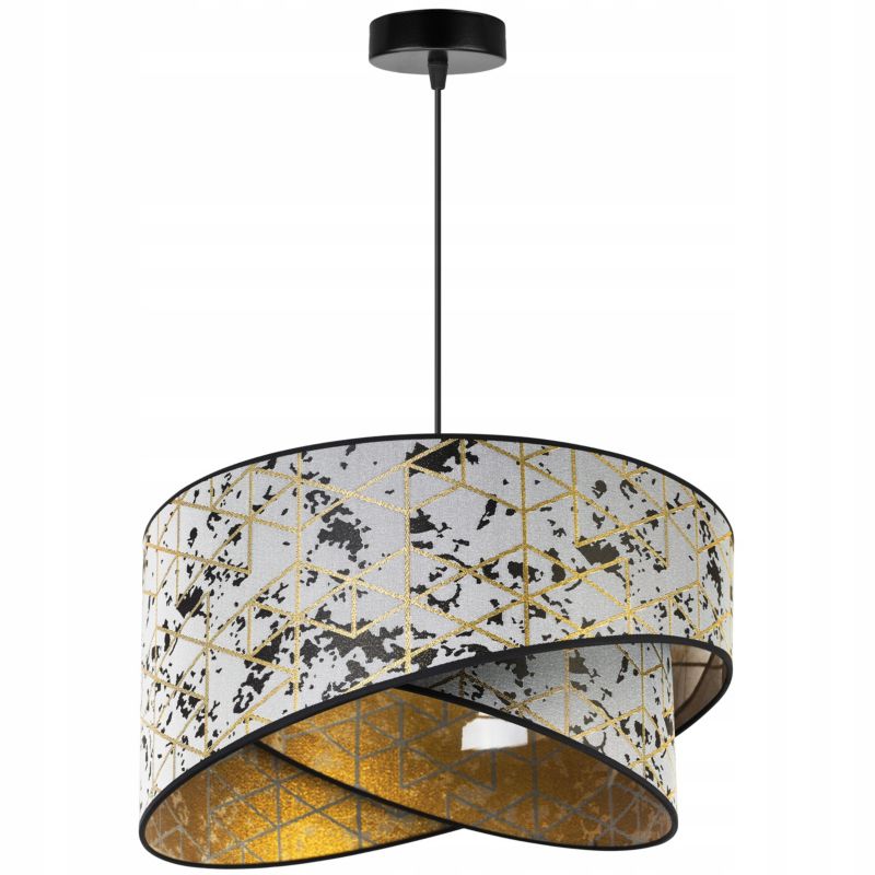 Lampa sufitowa wisząca Light Home LH Werona 1x E27 60W szary/złoty 1szt.