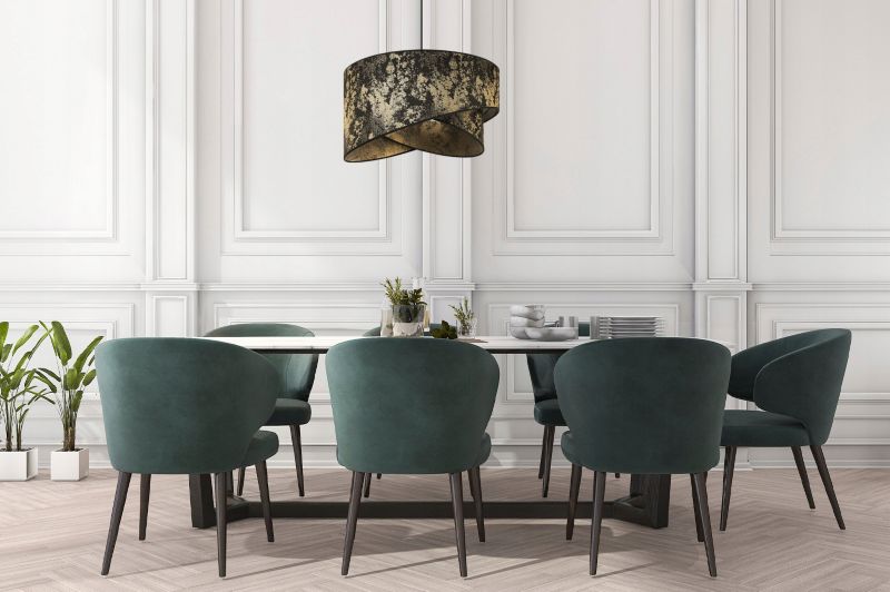 Lampa sufitowa wisząca Light Home LH Werona 1x E27 60W złoty/czarny 1szt.