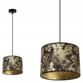 Lampa sufitowa wisząca Light Home LH Werona 1x E27 60W złoty/czarny 1szt.