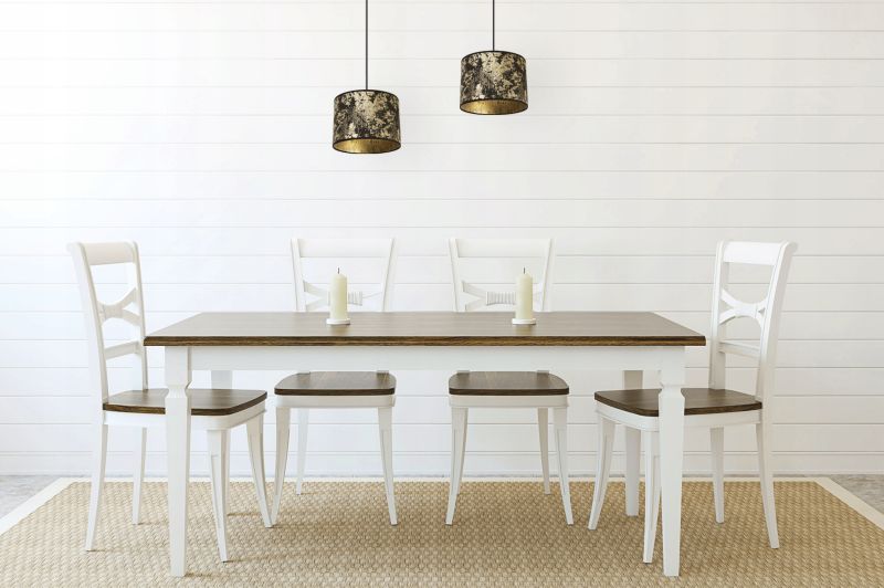 Lampa sufitowa wisząca Light Home LH Werona 2x E27 60W złoty/czarny 1szt.