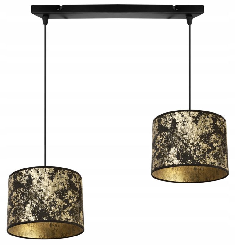 Lampa sufitowa wisząca Light Home LH Werona 2x E27 60W złoty/czarny 1szt.