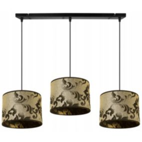 Lampa sufitowa wisząca Light Home LH Werona 3x E27 60W ciemny złoty 1szt.