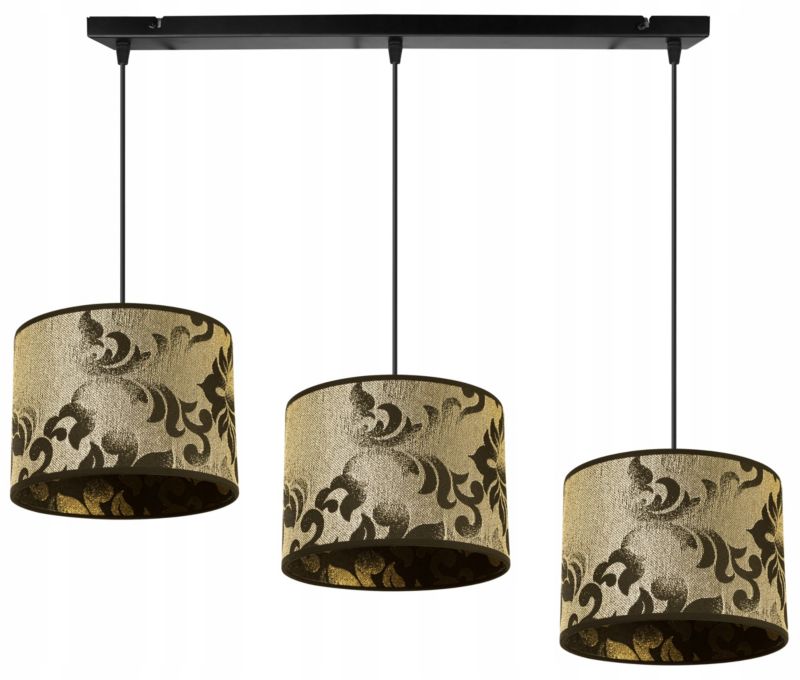 Lampa sufitowa wisząca Light Home LH Werona 3x E27 60W ciemny złoty 1szt.