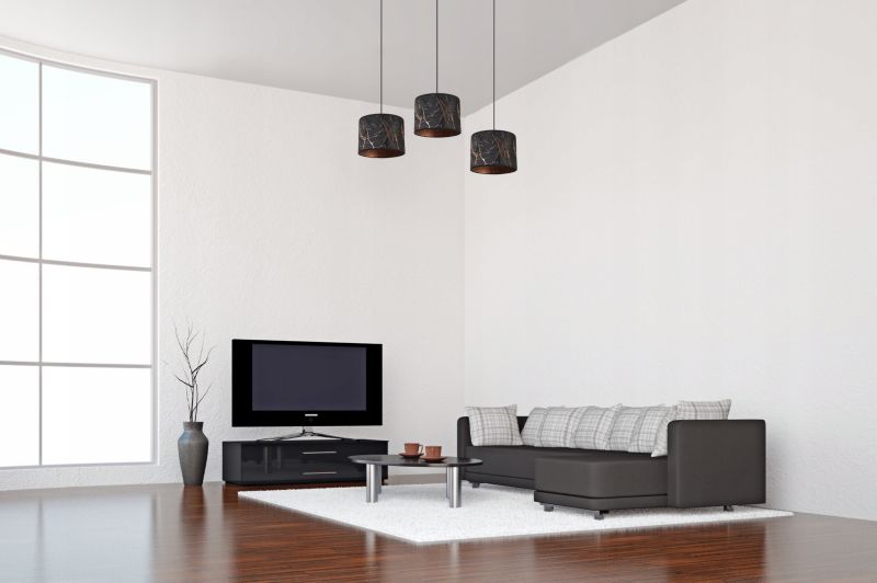 Lampa sufitowa wisząca Light Home LH Werona 3x E27 60W czarny/miedź 1szt.