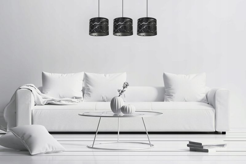 Lampa sufitowa wisząca Light Home LH Werona 3x E27 60W czarny/srebrny 1szt.
