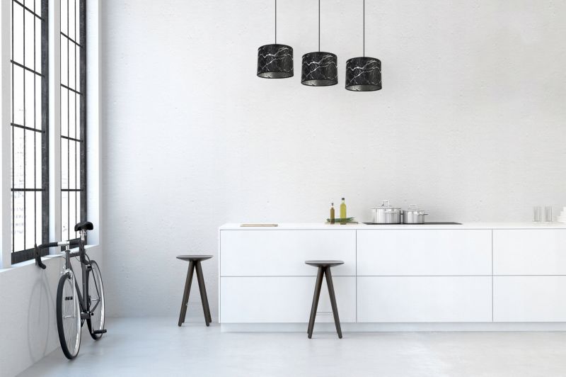 Lampa sufitowa wisząca Light Home LH Werona 3x E27 60W czarny/srebrny 1szt.
