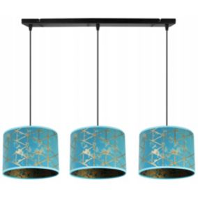 Lampa sufitowa wisząca Light Home LH Werona 3x E27 60W niebieski 1szt.