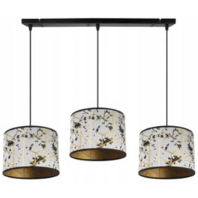Lampa sufitowa wisząca Light Home LH Werona 3x E27 60W szary/złoty 1szt.
