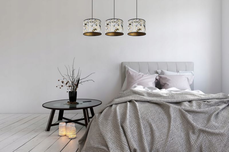 Lampa sufitowa wisząca Light Home LH Werona 3x E27 60W szary/złoty 1szt.