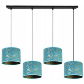 Lampa sufitowa wisząca Light Home LH Werona 4x E27 60W niebieski 1szt.