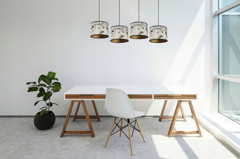 Lampa sufitowa wisząca Light Home LH Werona 4x E27 60W szary/złoty 1szt.