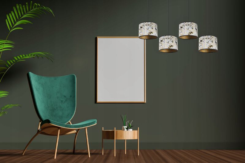 Lampa sufitowa wisząca Light Home LH Werona 4x E27 60W szary/złoty 1szt.