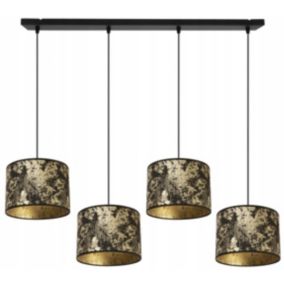 Lampa sufitowa wisząca Light Home LH Werona 4x E27 60W złoty/czarny 1szt.