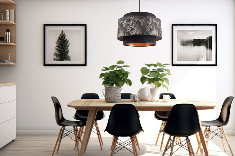 Lampa sufitowa wisząca Light Home LH Werona Duo 1x E27 60W złoty/ciemny marmur 1szt.