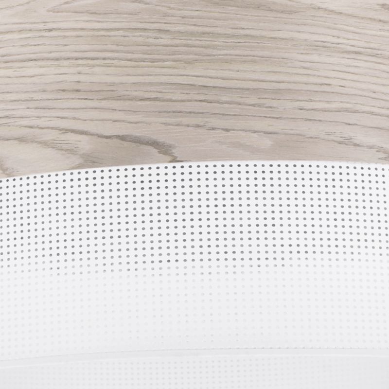 Lampa sufitowa wisząca Light Home LH Wood 1x E27 60W fornir dąb bielony/biały klosz 20cm 1szt.