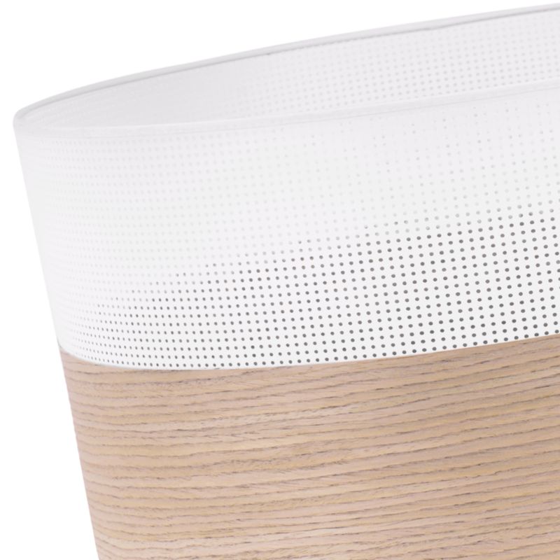 Lampa sufitowa wisząca Light Home LH Wood 1x E27 60W fornir dąb klasyczny/biały klosz 40cm 1szt.