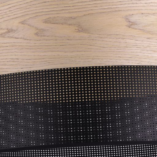 Lampa sufitowa wisząca Light Home LH Wood 1x E27 60W fornir dąb klasyczny/czarny klosz 40cm 1szt.