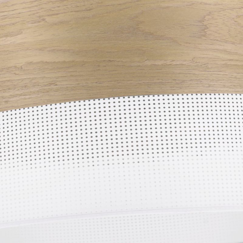 Lampa sufitowa wisząca Light Home LH Wood 1x E27 60W fornir dąb złocisty/biały klosz 35cm 1szt.