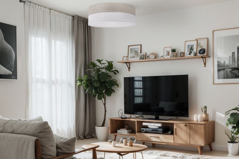 Lampa sufitowa wisząca Light Home LH Wood Plexi 3x E27 60W biały/dąb bielony 40cm 1szt.