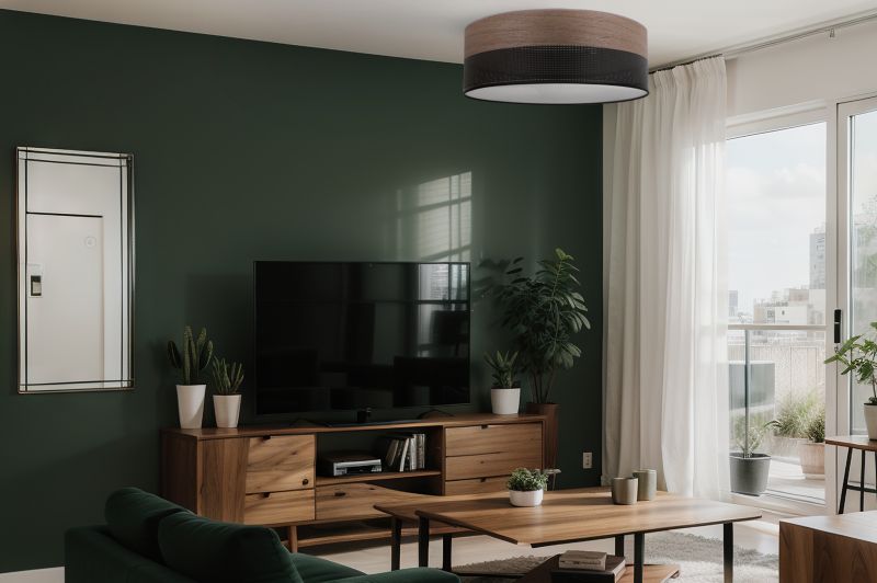 Lampa sufitowa wisząca Light Home LH Wood Plexi 3x E27 60W czarny/orzech 40cm 1szt.