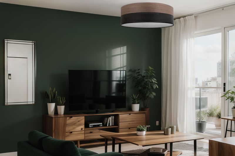 Lampa sufitowa wisząca Light Home LH Wood Plexi 3x E27 60W czarny/orzech 50cm 1szt.