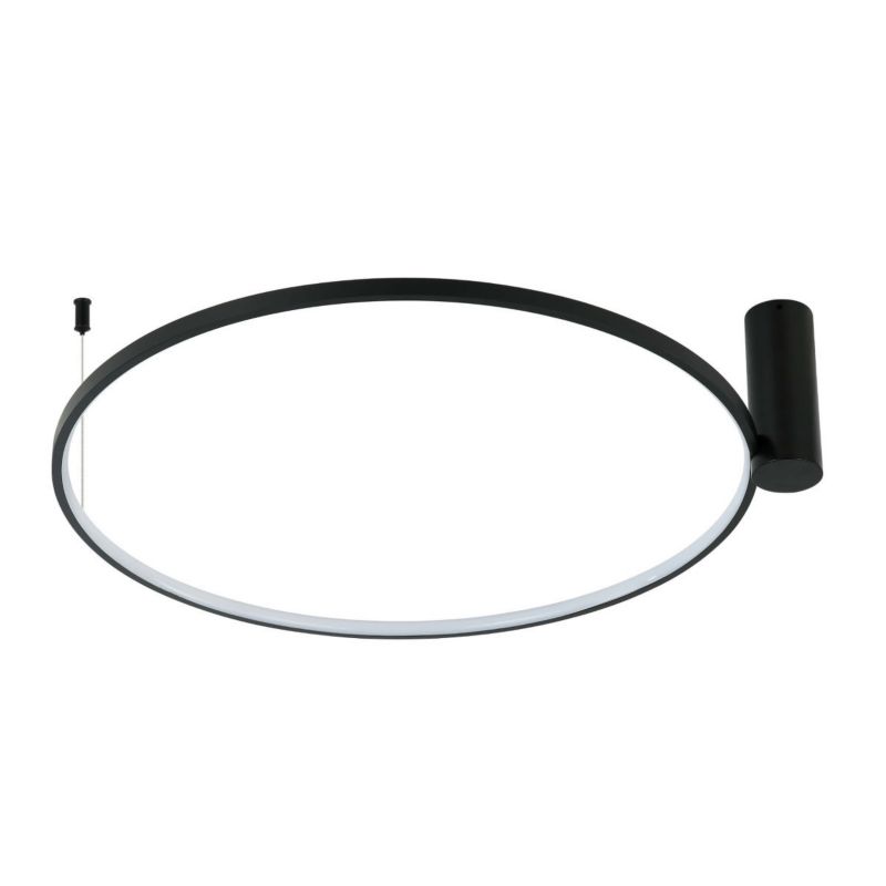 Lampa sufitowa wisząca Light Prestige Ring 0021 czarna ring wbudowany LED 50W 1 szt.
