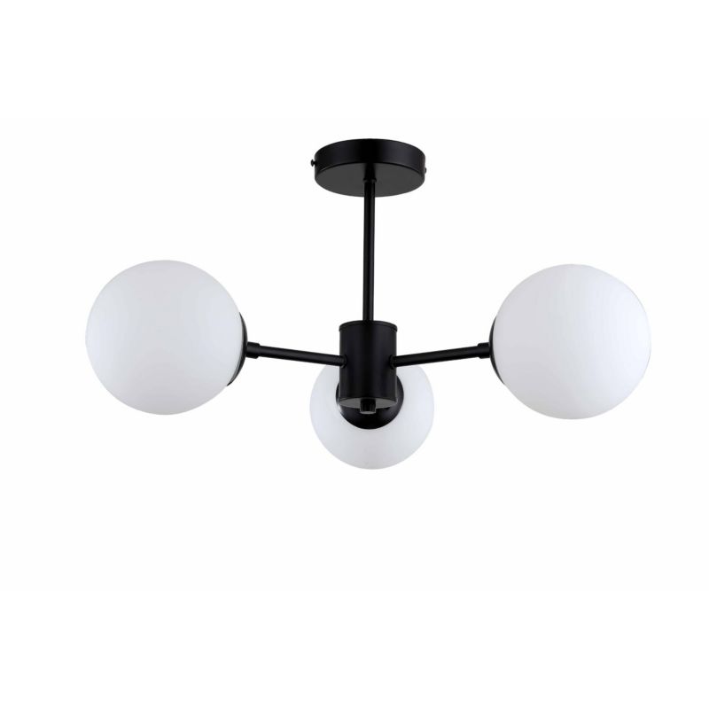 Lampa sufitowa wisząca Light Prestige Roma 5435 czarno-biała szerokość 60 cm 3xE14 x 40W 1 szt.