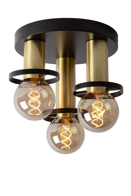 Lampa sufitowa wisząca Lucide Anaka 1064 czarno-złota szerokość 30 cm 3xE27 x 60W 1 szt.