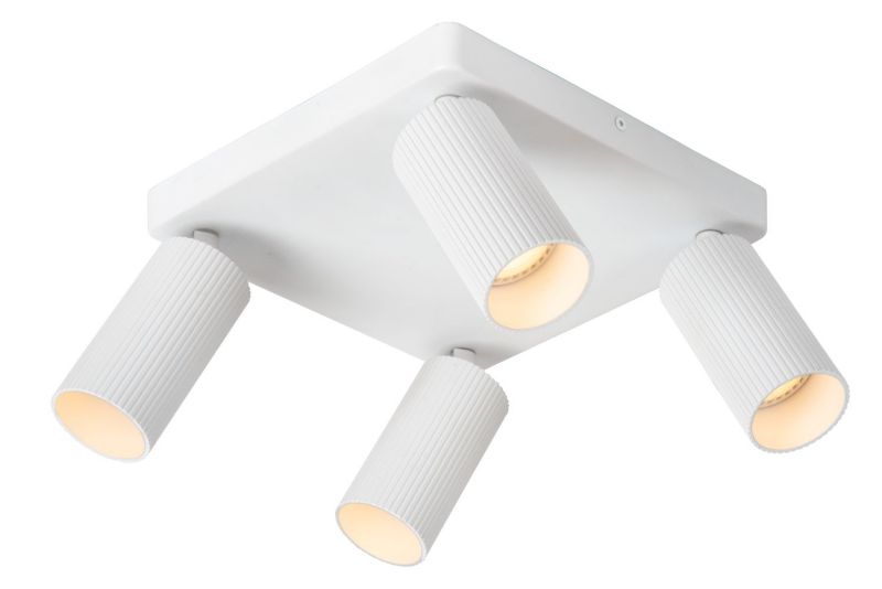 Lampa sufitowa wisząca Lucide Clubs 3530 biała tuba 4xGU10 x