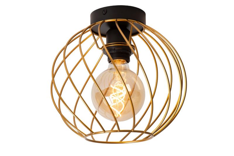 Lampa sufitowa wisząca Lucide Danza 1460 złoto-odcienie złota-czarna szerokość 25 cm 1xE27 x 40W 1 szt.