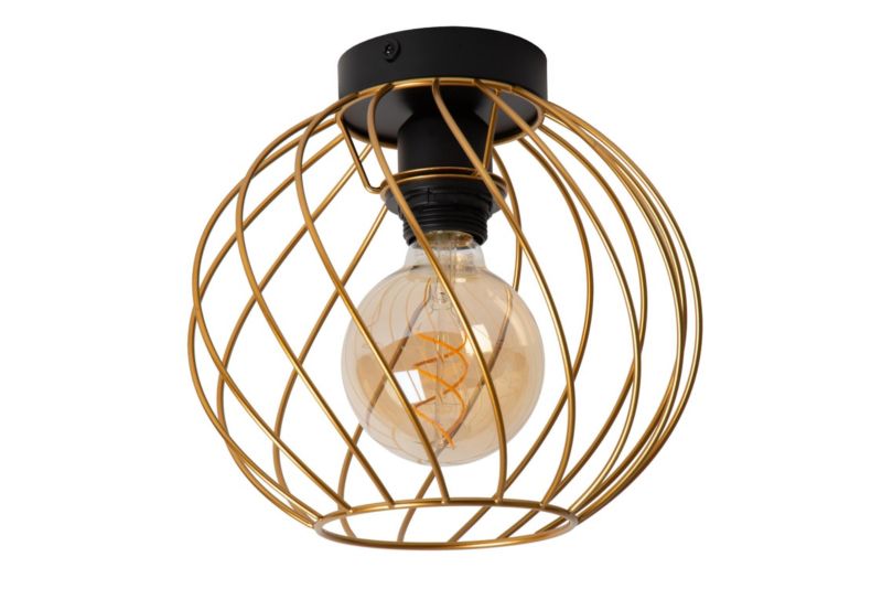 Lampa sufitowa wisząca Lucide Danza 1460 złoto-odcienie złota-czarna szerokość 25 cm 1xE27 x 40W 1 szt.