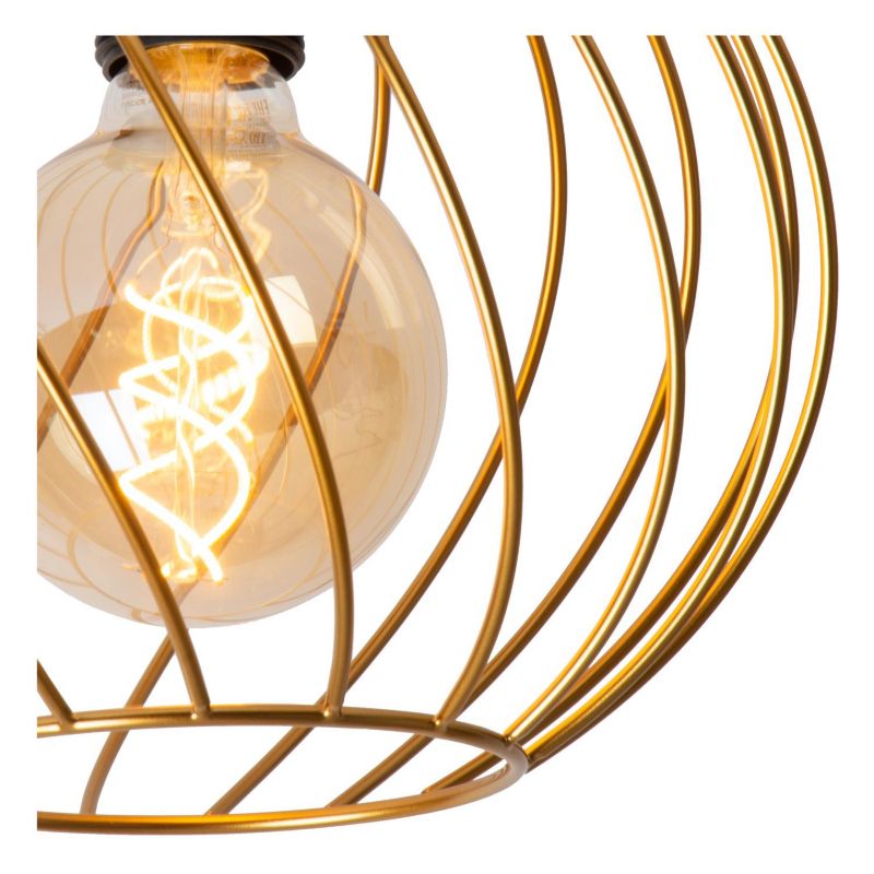 Lampa sufitowa wisząca Lucide Danza 1460 złoto-odcienie złota-czarna szerokość 25 cm 1xE27 x 40W 1 szt.