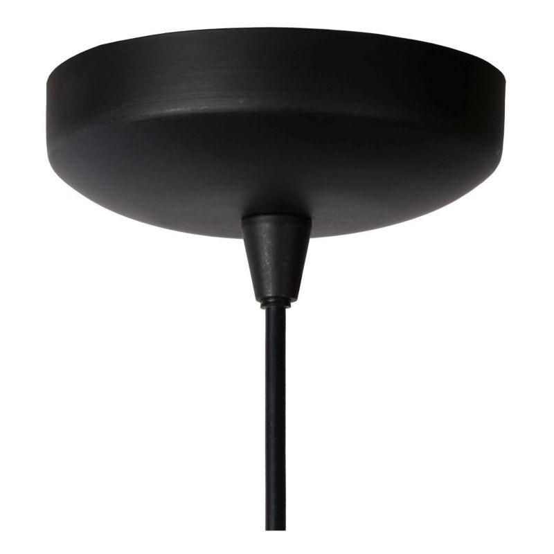 Lampa sufitowa wisząca Lucide Dikra 1002 czarna szerokość 40 cm 1xE27 x 60W 1 szt.