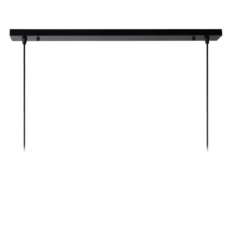 Lampa sufitowa wisząca Lucide Dikra 1019 czarna szerokość 40 cm 2xE27 x 60W 1 szt.