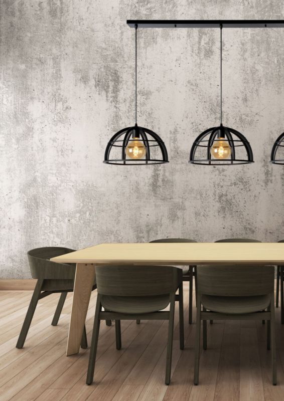 Lampa sufitowa wisząca Lucide Dikra 1026 czarna szerokość 150 cm 3xE27 x 60W 1 szt.