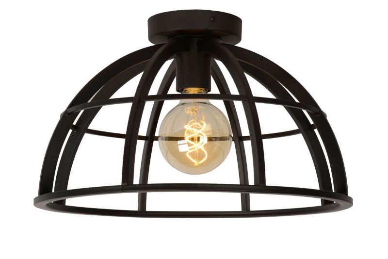 Lampa sufitowa wisząca Lucide Dikra 1033 czarna szerokość 40 cm 1xE27 x 60W 1 szt.