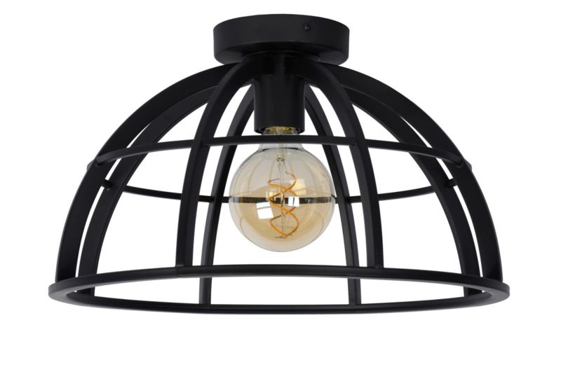 Lampa sufitowa wisząca Lucide Dikra 1033 czarna szerokość 40 cm 1xE27 x 60W 1 szt.