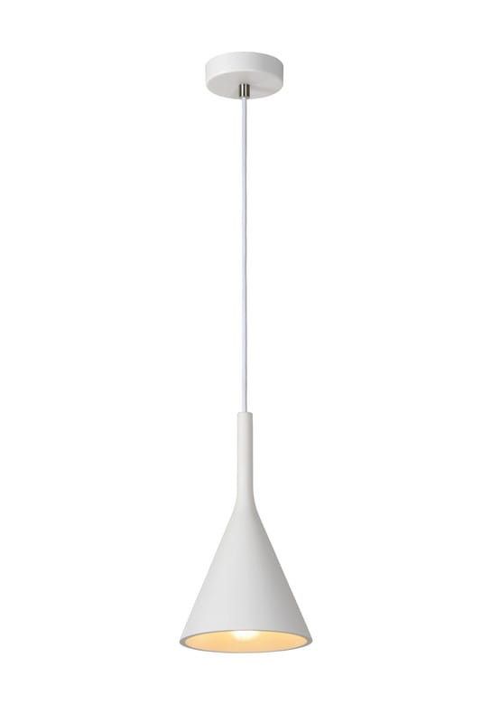Lampa sufitowa wisząca Lucide Gipsy 1562 biała szerokość 16.5 cm 1xE27 x 25W 1 szt.