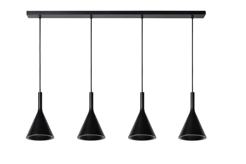 Lampa sufitowa wisząca Lucide Gipsy 1616 czarna szerokość 120 cm 4xE27 x 25W 1 szt.
