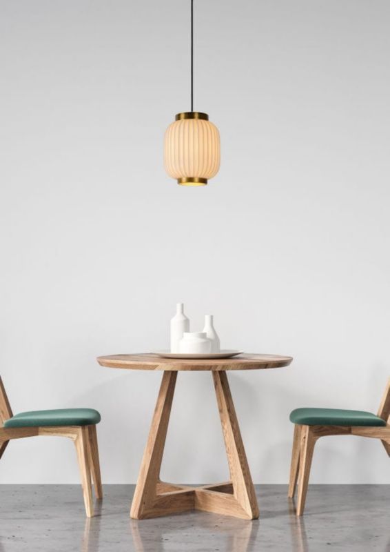 Lampa sufitowa wisząca Lucide Gosse 4141 złoto-biała szerokość 19.5 cm 1xE27 x 230W 1 szt.