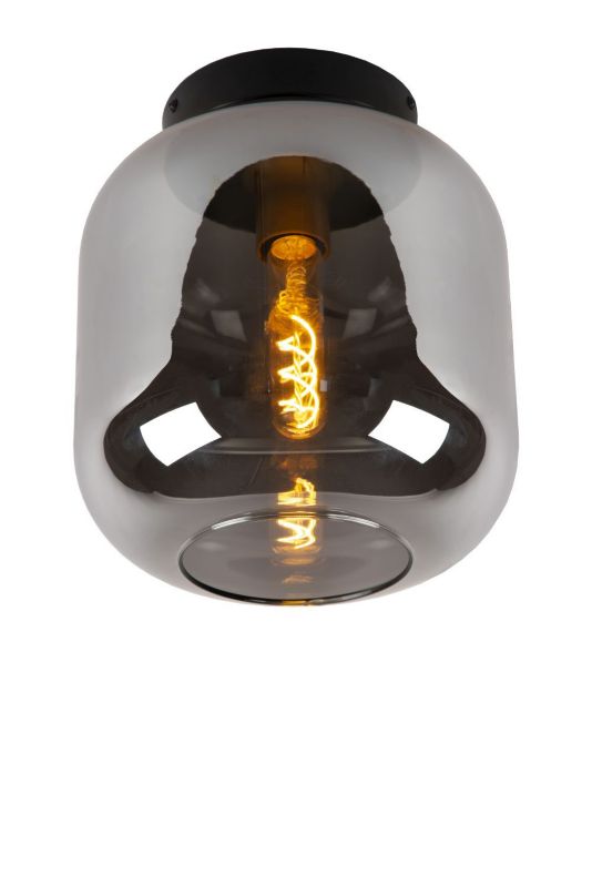 Lampa sufitowa wisząca Lucide Joanet 2153 szaro-odcienie szarości-czarna szerokość 25 cm 1xE27 x 40W 1 szt.