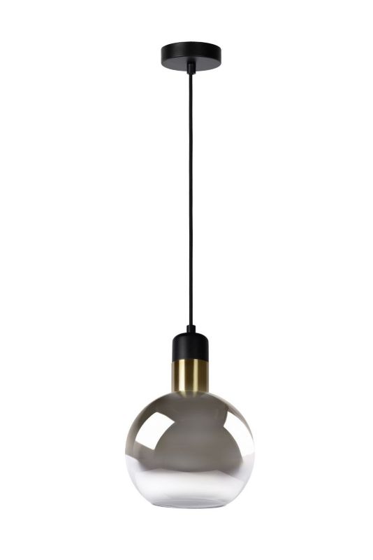 Lampa sufitowa wisząca Lucide Julius 3321 czarno-szara-złota szerokość 20 cm 1xE27 x 40W 1 szt.