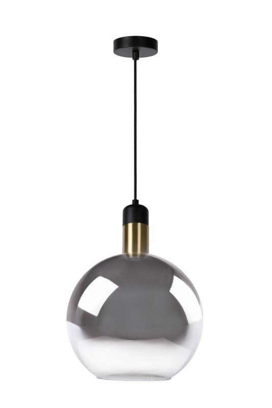 Lampa sufitowa wisząca Lucide Julius 3338 czarno-szara-złota szerokość 28 cm 1xE27 x 40W 1 szt.