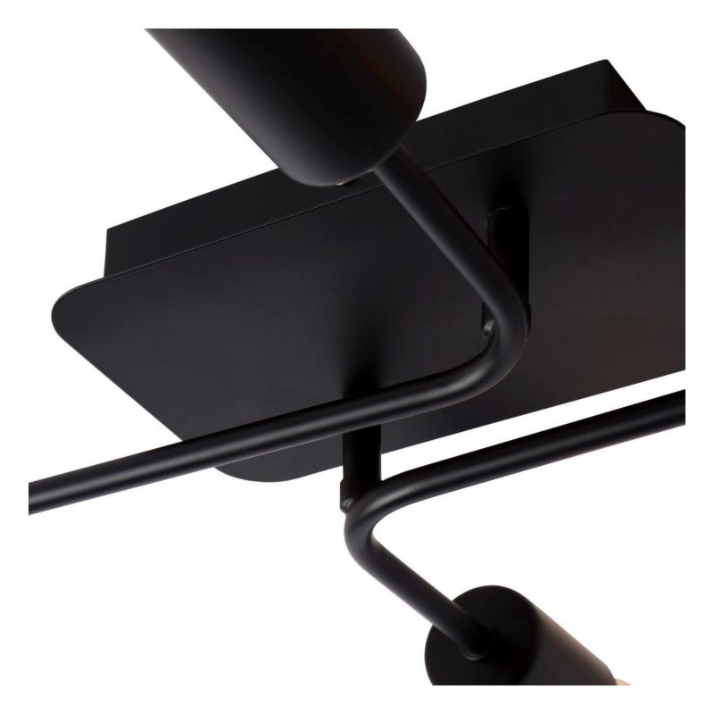 Lampa sufitowa wisząca Lucide Lester 1026 czarna szerokość 52 cm 4xE27 x 60W 1 szt.