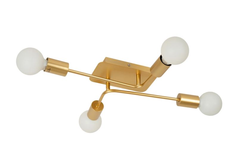 Lampa sufitowa wisząca Lucide Lester 1736 złoto-odcienie złota szerokość 51 cm 4xE27 x 40W 1 szt.