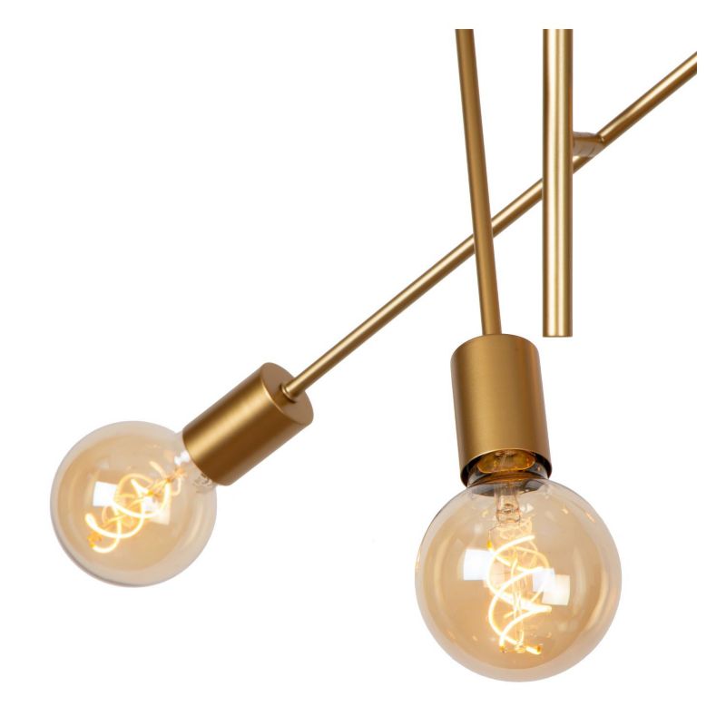 Lampa sufitowa wisząca Lucide Lester 1743 złoto-odcienie złota szerokość 59 cm 6xE27 x 40W 1 szt.