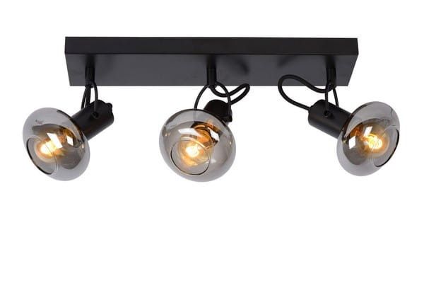 Lampa sufitowa wisząca Lucide Madee 6790 dymiona-czarna szerokość 38 cm 3xE14 x 25W 1 szt.