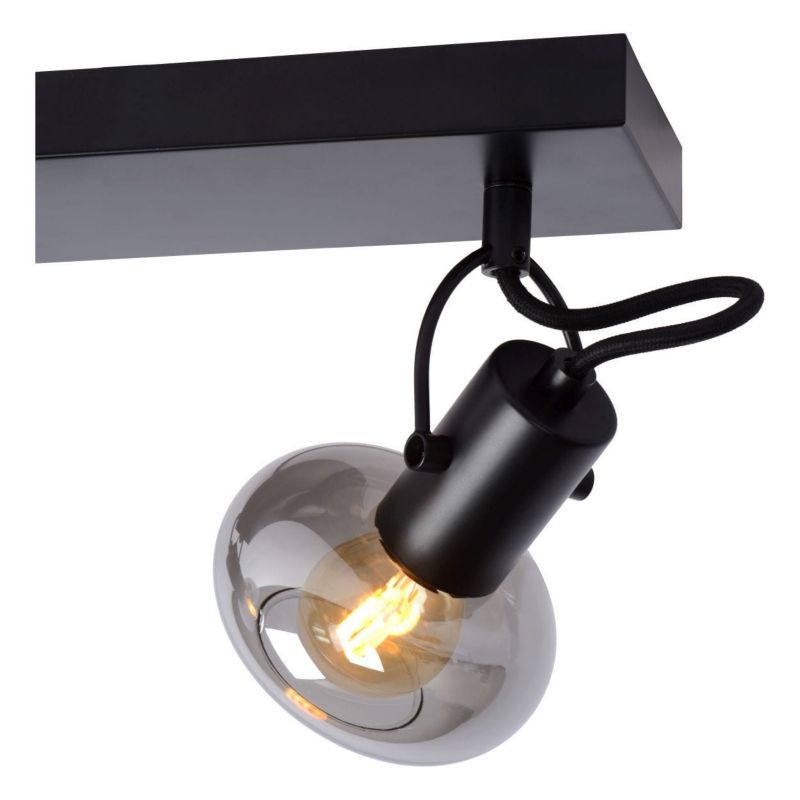 Lampa sufitowa wisząca Lucide Madee 6790 dymiona-czarna szerokość 38 cm 3xE14 x 25W 1 szt.